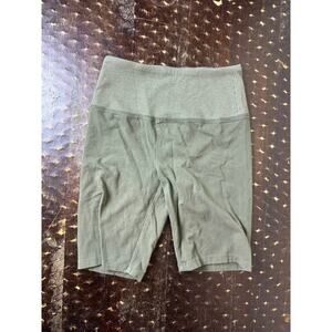 Wild Fable Olive Green‎ High Waisted Ribbed Waist Bike Shorts S